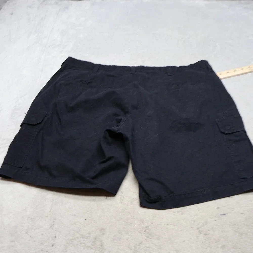 Harley Davidson Shorts Mens 38 Black Canvas Cargo Utility Casual Rugged Biker